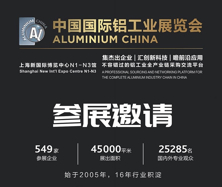 2025年第20屆中國國際鋁工業(yè)展覽會Aluminium將于7月9-11日在上海舉行(www.kllife.com.cn)